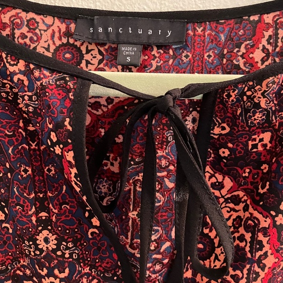 Sanctuary Sheer Peasant Blouse - Small - Picture 4 of 8